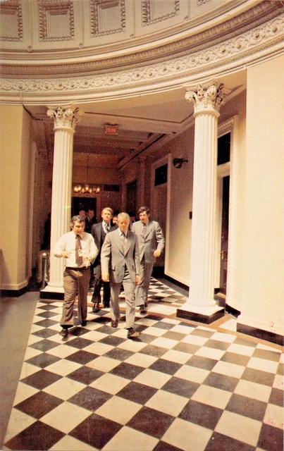 President JIMMY Carter & Aiuta Visit Politica Leader On The Hill Cartolina 1978