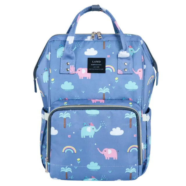 Elephant Sports Mommy Multifunction Baby Diaper Bag Backpack Nabby Changing Bag