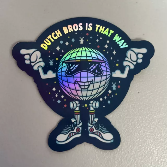 DUTCH BROS COFFEE Sticker January 2025 Is That Way Disco Ball