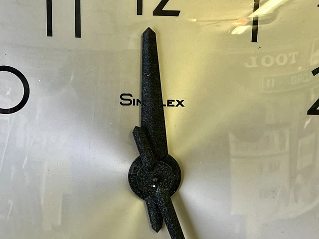 VINTAGE 16&X16& SQUARE Metal Simplex Electric Wall Clock Industrial ...