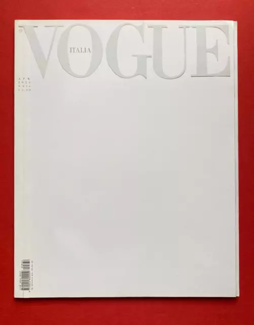 Vogue Italia 836 april 2020 white far away so close Italy Magazine avril