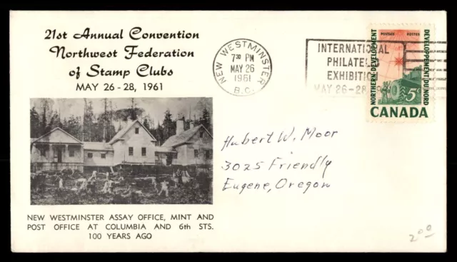 Mayfairstamps Canada 1961 New Westminster Post Office Cover aaj_03961