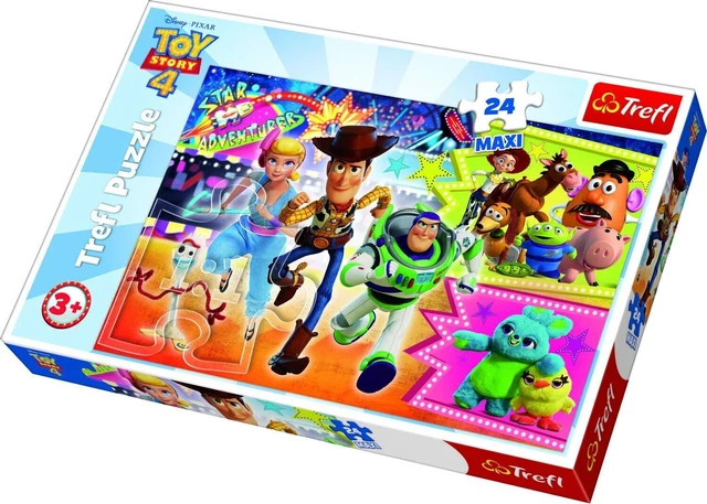 Trefl Primo - Fireman Sam, Útil Equipo de Bomberos Sam - 3 en 1: Puzzle 24 Elementos Grandes, Puzzles para Colorear con Personajes de Cuentos de Hadas, Diversión para Niños a Partir