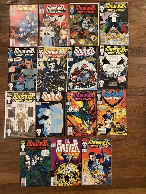 Marvel Comics The Punisher War Zone Lot of 17 incl.1993 Annual