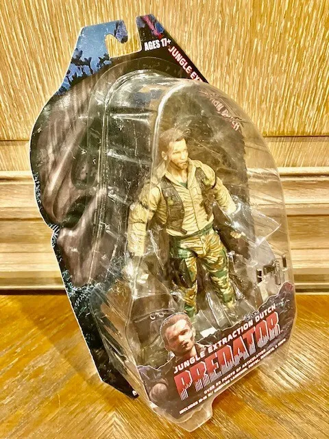 Neca Predator S8 25Th Anniversary Jungle Extraction Dutch 7 Action Figure Rare