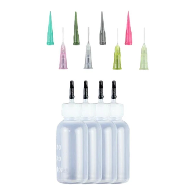30 ml pintura de tatuaje, pegamento pigmentario, botellas de jeringa de aceite con