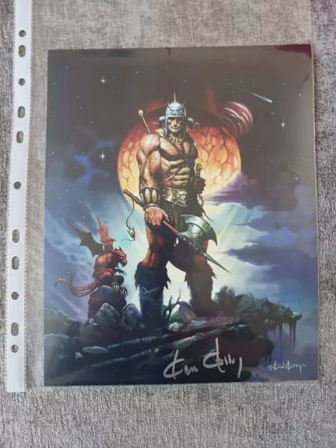 Ken Kelly - Fantasy Artist    Autograph 10X8 Brand New