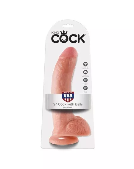 King Cock - 9 Pene Realistico Natural 22.9 Cm