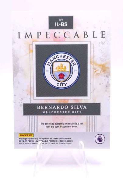 BERNARDO SILVA MANCHESTER City Panini Illustrious Materials Patch 28/99 ...