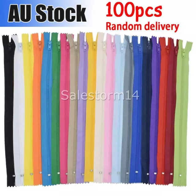 100PCS 30cm Nylon Coil Zippers 20 Colors Sewing Zipper For DIY Tailor Craft tool
