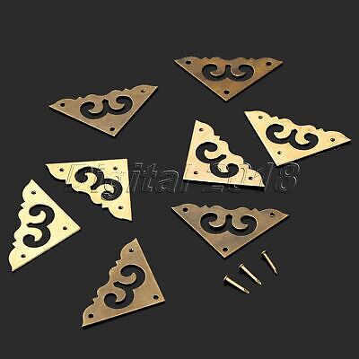 4Pcs Brass Chinese Furniture Corners Protector For Hardware Trunk Jewelry Chest