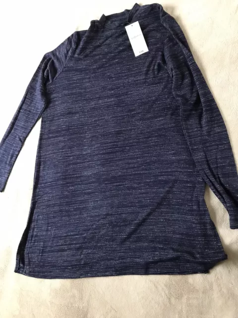 Ladies Top Long With Slits Matalan Papaya size 10