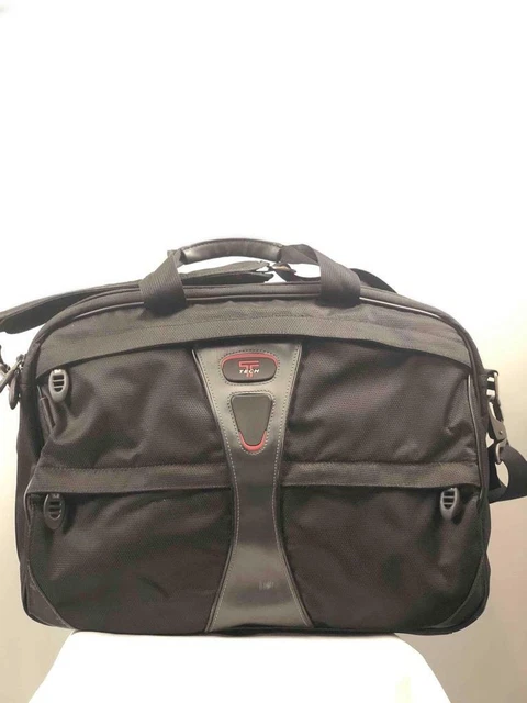 Tumi T-Tech Men's Black Nylon Expandable CarryOn Briefcase/Messenger Bag #5541D