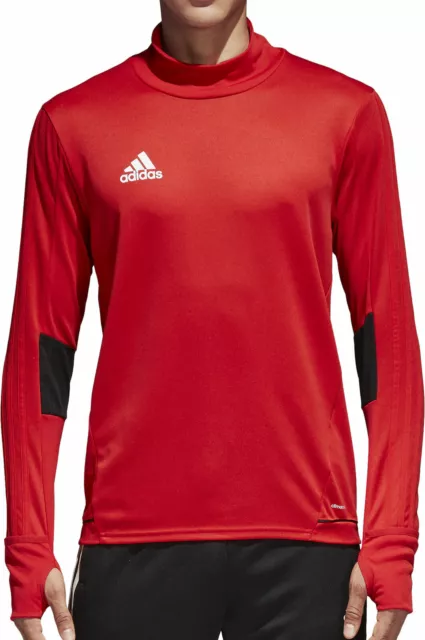 Adidas Tiro 17 Mens Long Sleeve Training Top - Red BQ2732