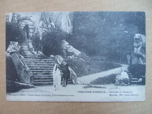 Cpa Champigny Sur Marne (94) Ancient Theatre Of Nature The Slavery Of Hercules