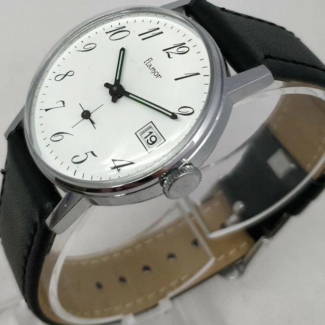 Montre Vintage CHUNLEI 1970 Mécanique Homme – Cadran Blanc, Bracelet Acier