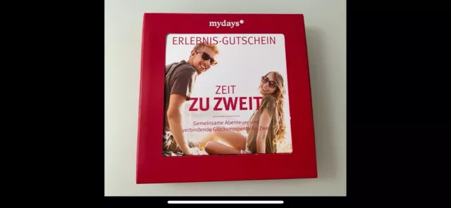 mydays „Zeit zu Zweit“ Gutscheinbox Erlebnisgutschein