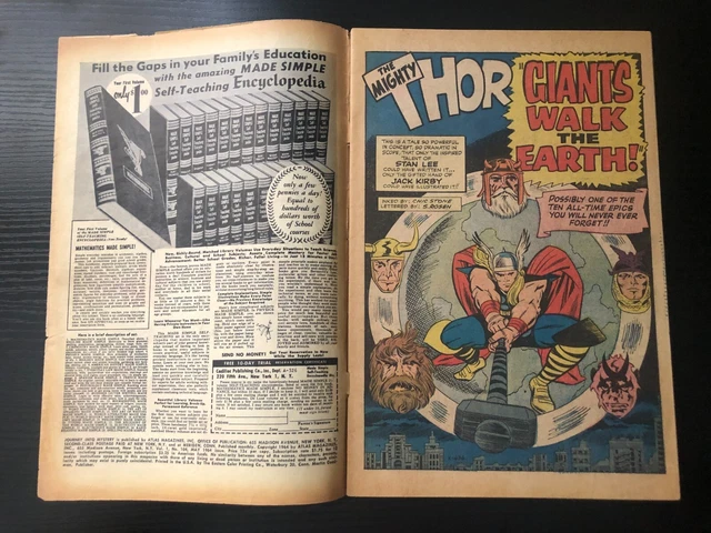 1964 Marvel Comic Book Journey Into Mystery Mighty Thor #104 2nd Enchantress 3