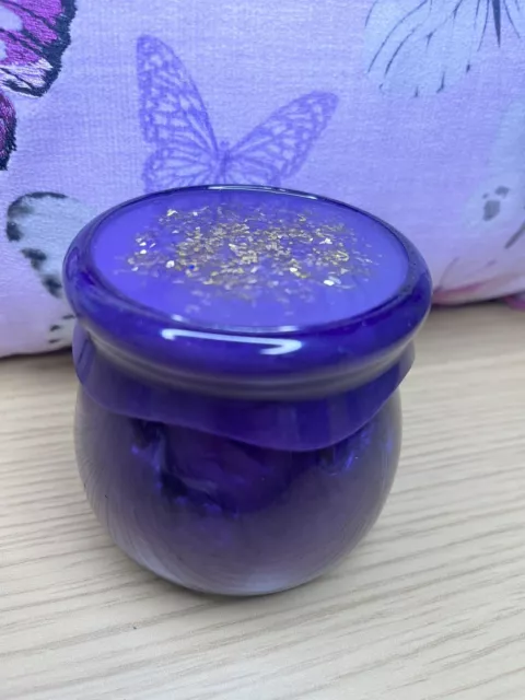 Purple Trinket Jewellery Pot with Screw Lid Gift Idea Birthday Christmas Home