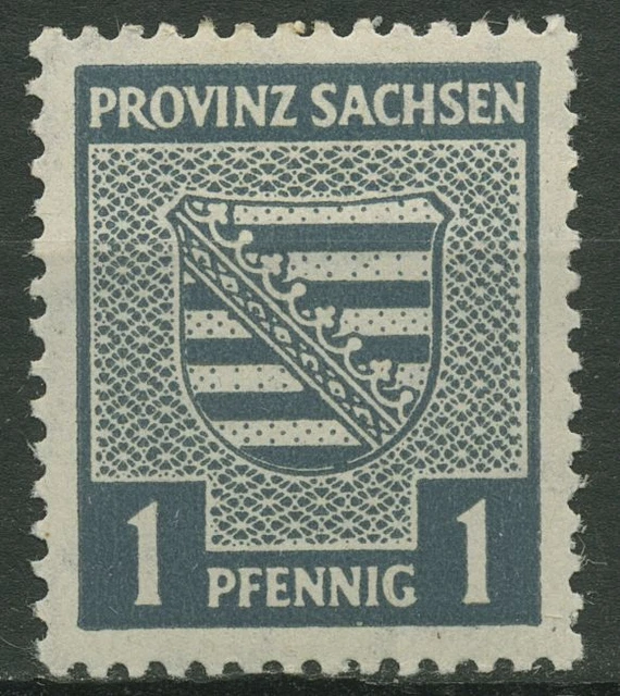 SBZ Provinz Sachsen 1945 73 X y postfrisch mit fluoreszierender Gummierung