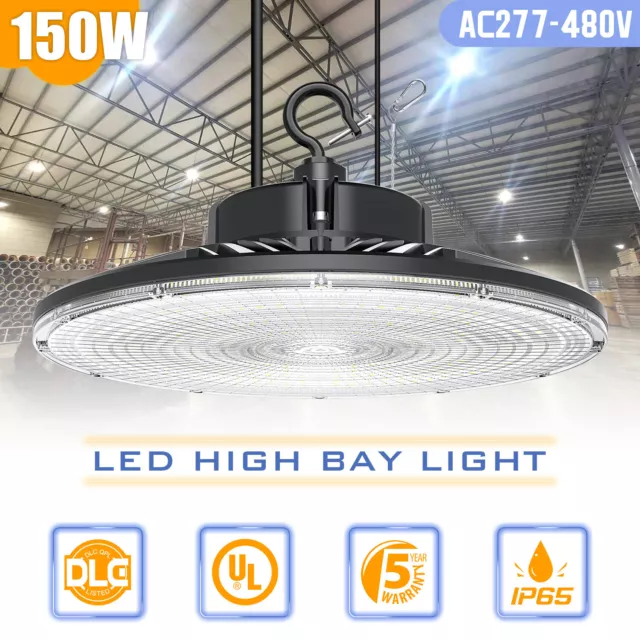 480V 150W UFO Led High Bay Light Warehouse Factory Industrial Lamp Dimmable IP65