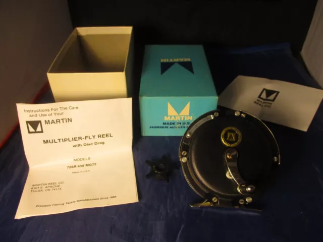 MARTIN 72SR FLY Fishing Reel New W Box Papers Multiplier Usa $117.95 -  PicClick