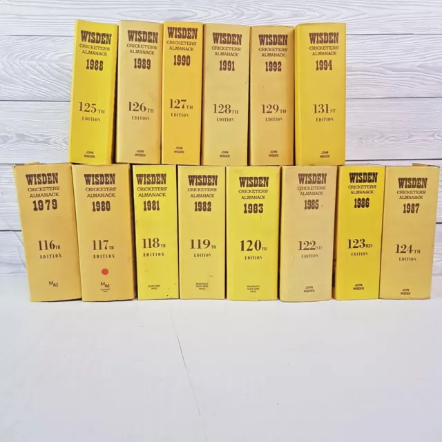 Wisden Cricketers Almanack Various Editions From 1979-1994 See Drop Down List