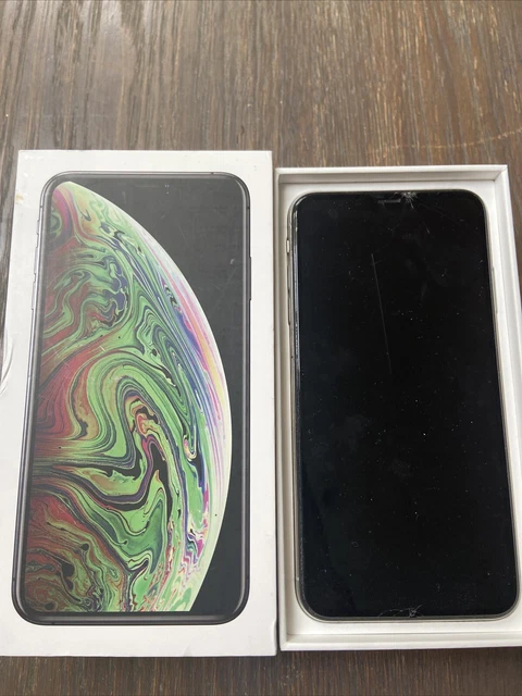Apple iPhone XS Max 64GB - Unlocked- Grey - broken screen