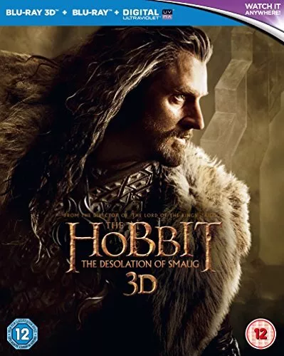The Hobbit: The Desolation of Smaug [Blu-ray 3D + Blu-ray + UV Co... - DVD  S6VG