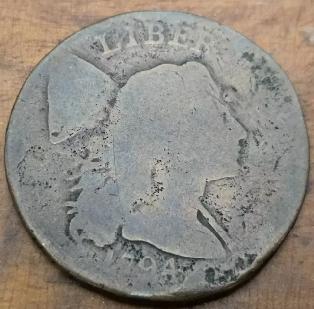 1794 Flowing Hair Large Us Cent