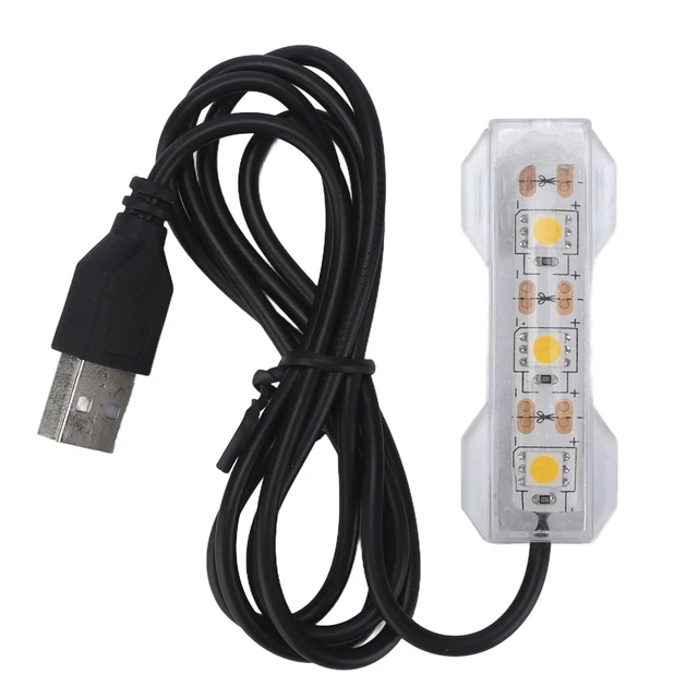 Aquarium Light USB Charging Plastic Fish Tank LED Light Yellow For P Hgf