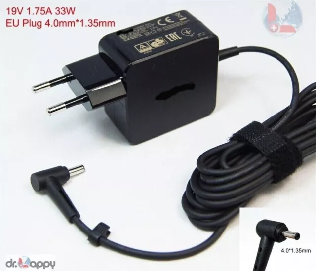 EU 33W Power Adapter Charger 4mm for ASUS TP401 TP401NA TP401N VivoBook Flip 14