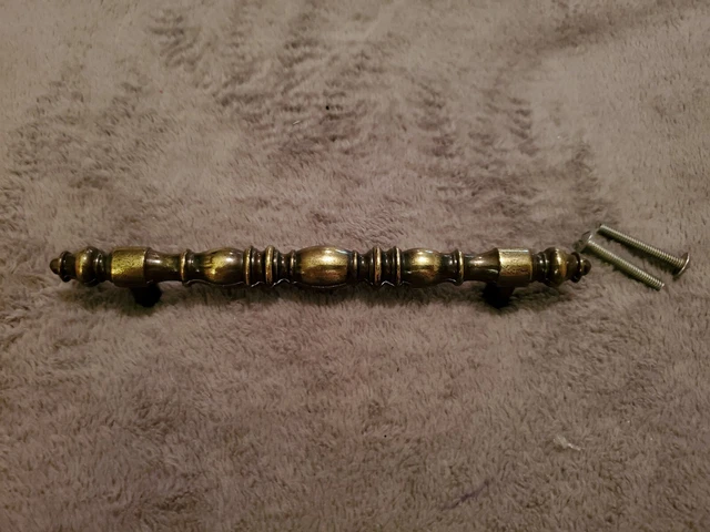Vintage National Lock Brass Decorative Cabinet/Drawer/Dresser Pulls ~ Nos