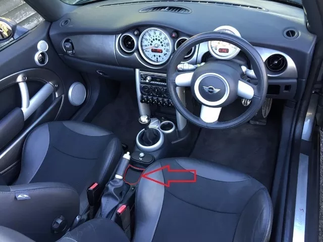 Neu Original MINI Cooper R50 R52 S R53 S Gummimatte Unter Handbremse Griff Black
