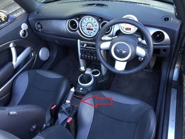 NEW GENUINE MINI Cooper R50 R52 S R53 S Rubber Mat Under Handbrake ...