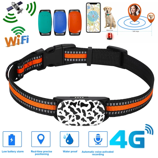GPS Tracker Waterproof Collar Mini Pet  LBS 4G Alarm Trackak for Cat Dog Locator