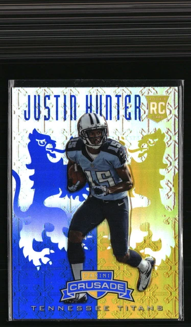 Justin Hunter  Panini Rookies & Stars Blue RC #15 Football Card