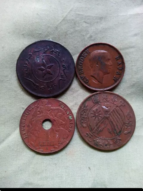 China 1920,Brunei 1304, Sarawak 1927, Indo china 1937
