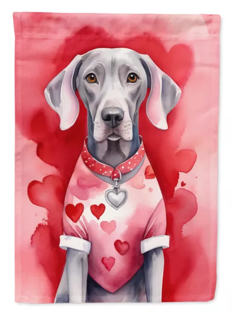 Weimaraner My Valentine Flag Garden Size DAC5454GF