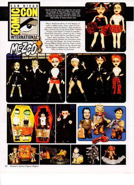 Living Dead Dolls Fashion Victims - 2003 MEZCO Action Figure Toys PRINT AD
