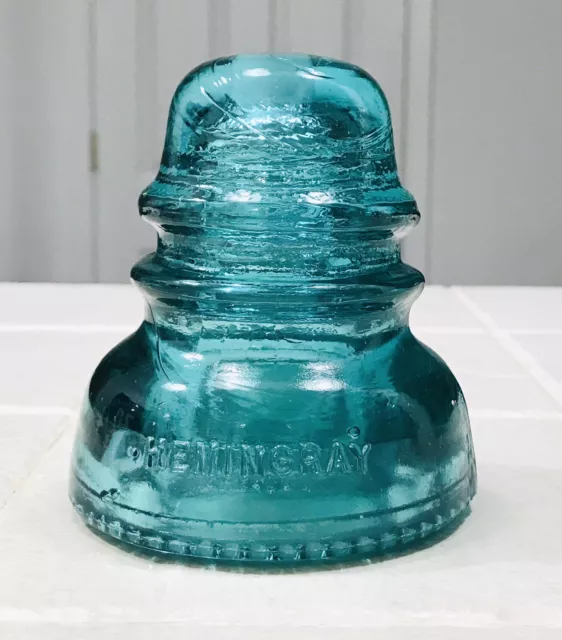 Antique Vintage Hemingray No 42/40 Predrilled Glass Insulator DIY Light Lamp