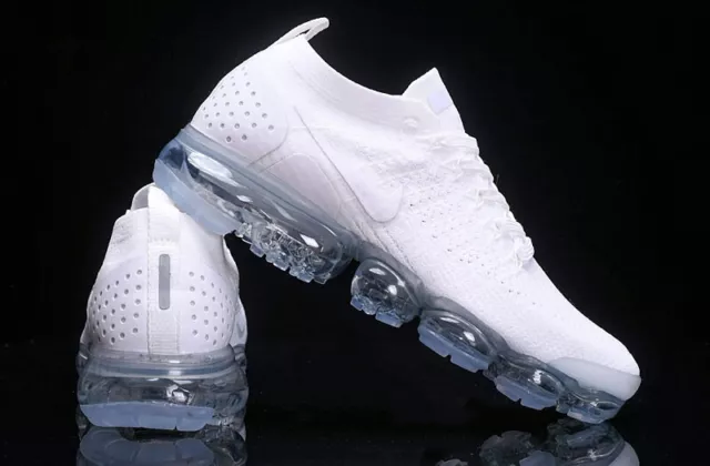 Nike Air VaporMax DS Flyknit 2 Men's Pure White Air Shoes, Brand New