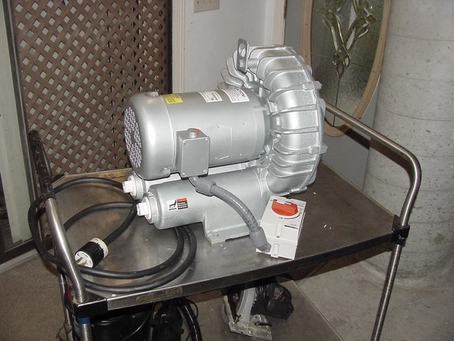 Gast R6P350A Regenair Regenerative Blower, 5 HP, 180-220/380-415Vac, Clean Used!