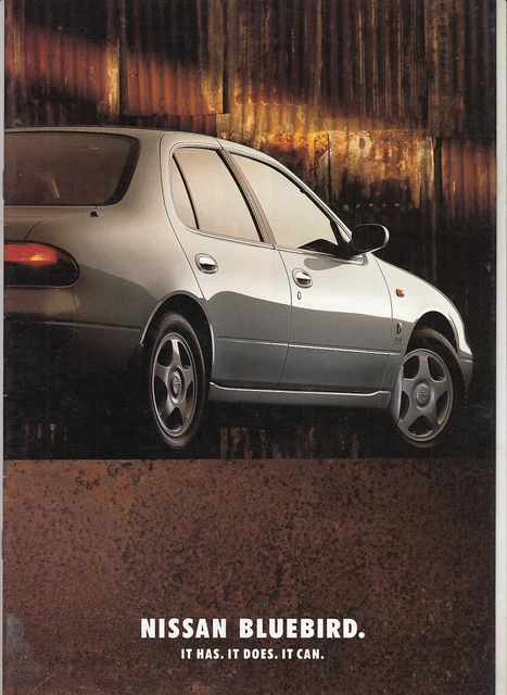 1993 NISSAN U13 BLUEBIRD Range Australian 16p Brochure LX SSS TI EUR 15 ...