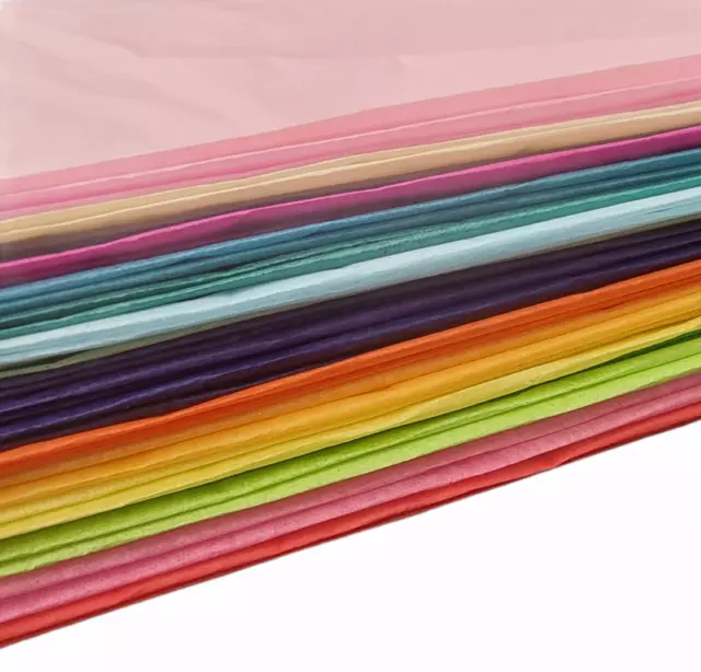 20 große gemischte farbige Stoff Papier Blätter Pack Create Arts Crafts Halstuch 70X50cm