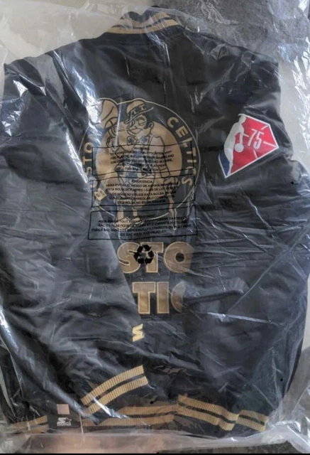 Boston Celtics Championship NBA 75th Anniversary Bomber Starter Jacket (M)