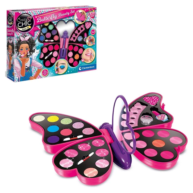 gioco Cracy chic butterfly beauty set trousse trucchi smalti giocattolo bambina