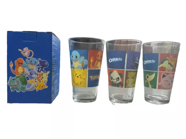 Oreo Pokémon 3 Big different design pictures glasses limited Edition FreeExpress