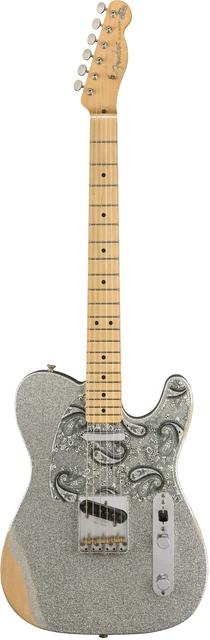 Fender Brad Paisley Road Worn Tele Silver Sparkle