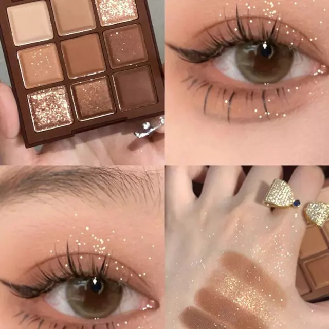 9 COLORS MATTE Eyeshadow Palette Makeup Kit Shimmer Glitter Eye